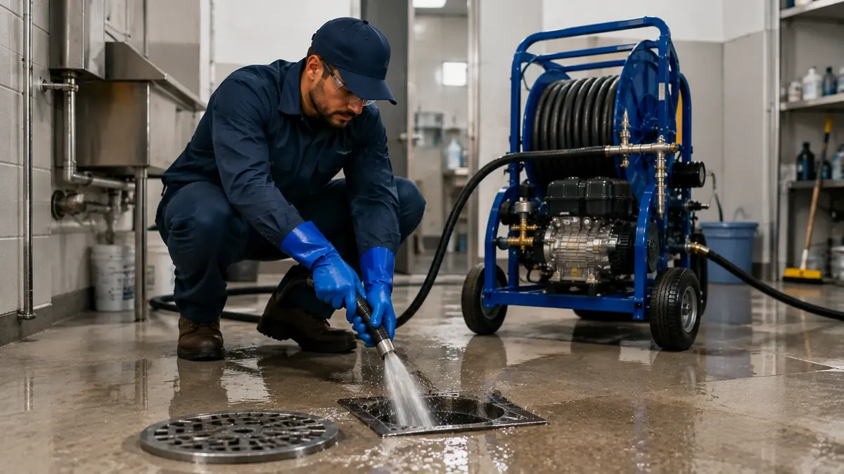 Floor Drain Hydro Jet Cleaning in Skyforest