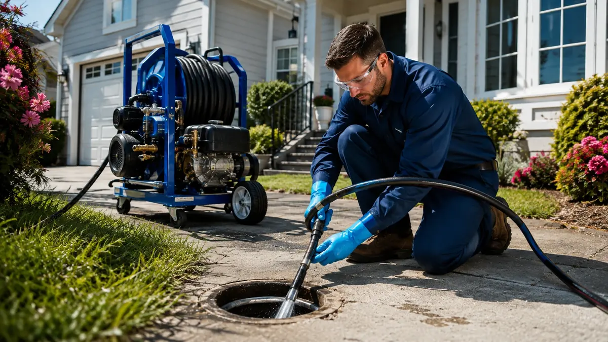 Residential Hydro Jet Drain Cleaning in Skyforest